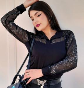 Camiseta Chomba con Tul  Brillo - Miniatura 2