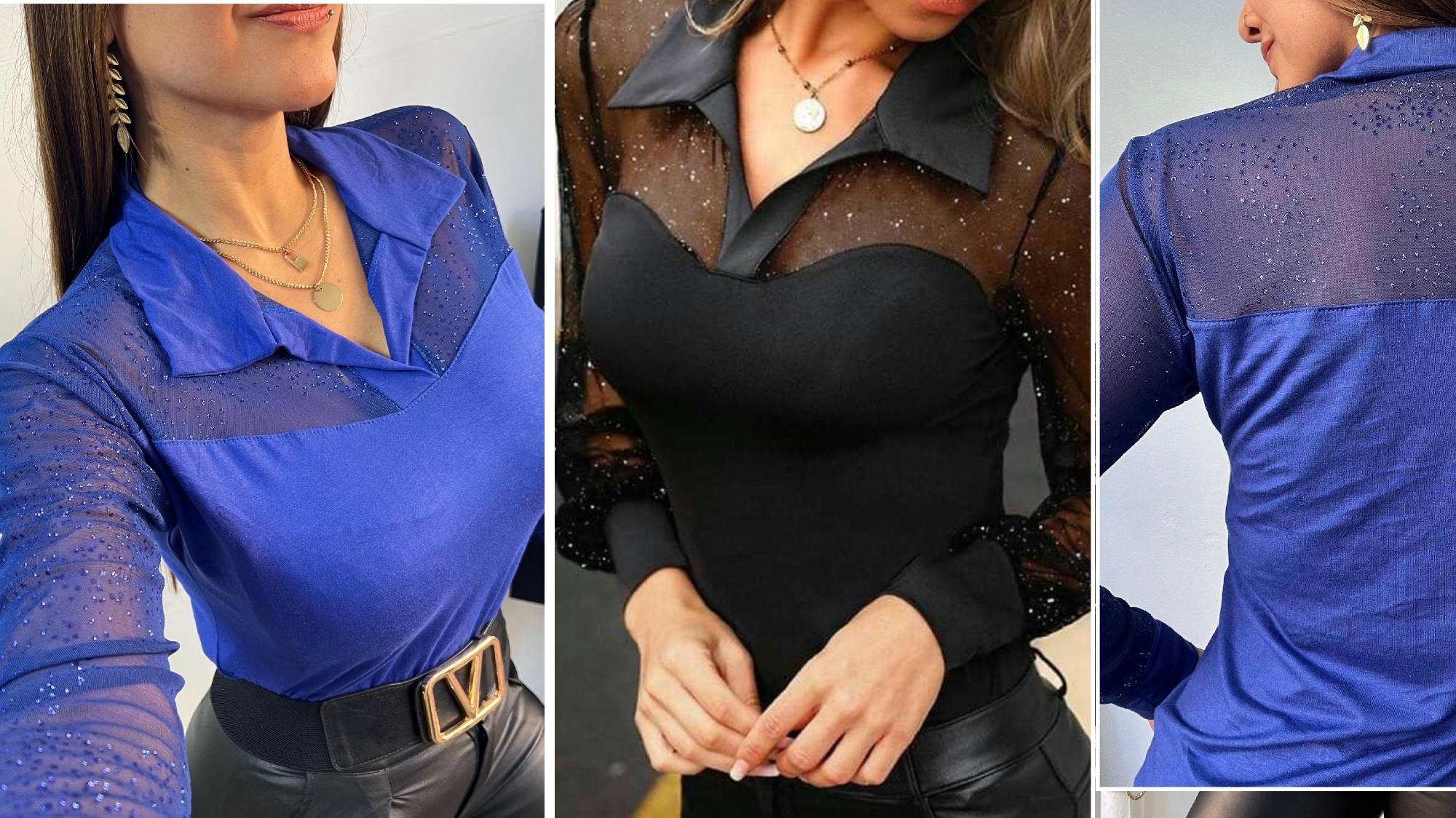 Camiseta Chomba con Tul  Brillo - Imagen 4