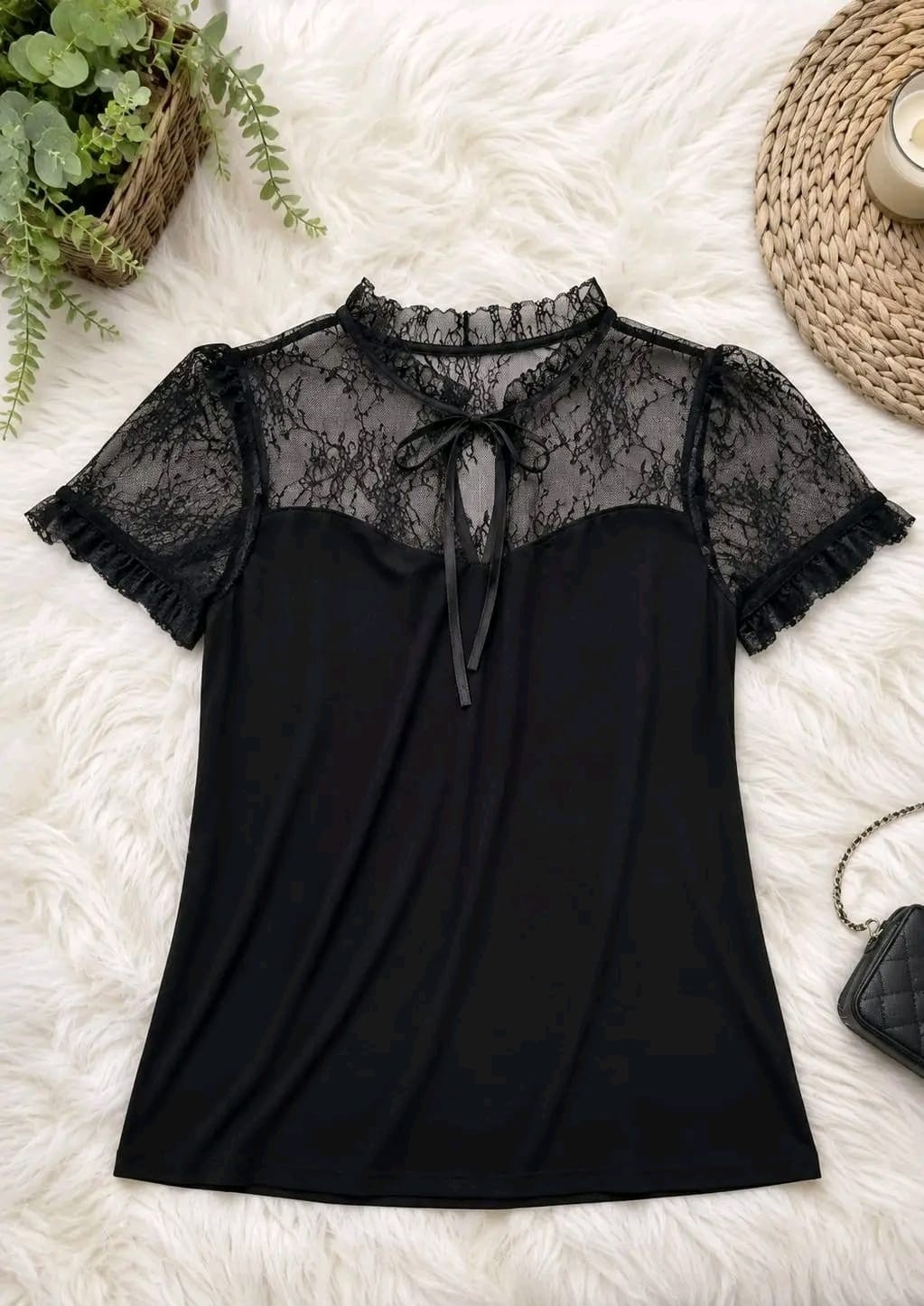 Remera Merlina C/ Tul +lazo - Imagen 2
