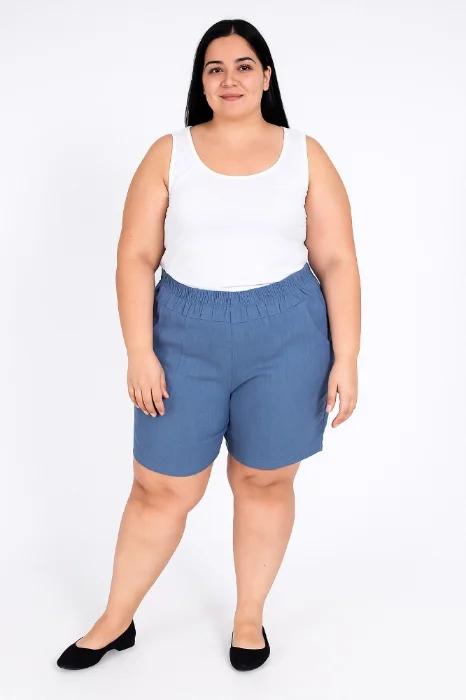 Bermuda de Lino Spandex Talles Especiales