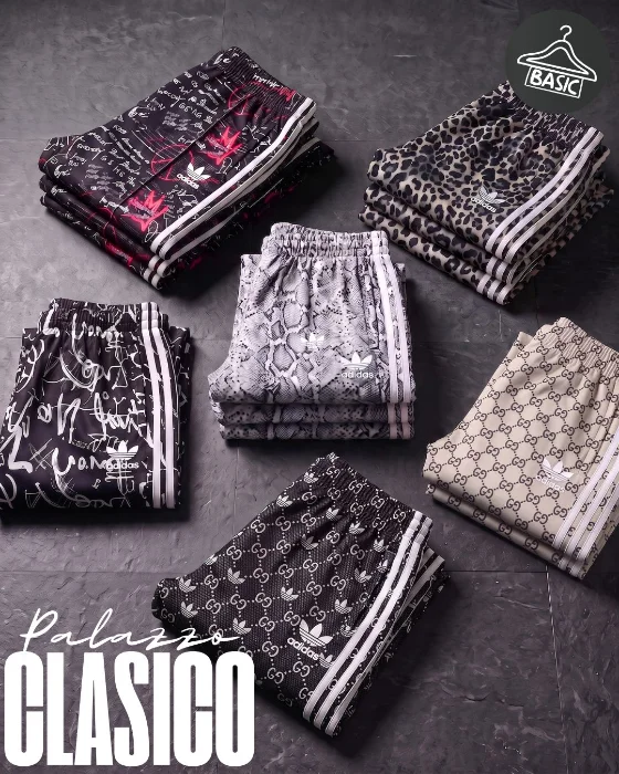 Pantalon Palazzo Adi Lycra Estampado Clasico - Oferta