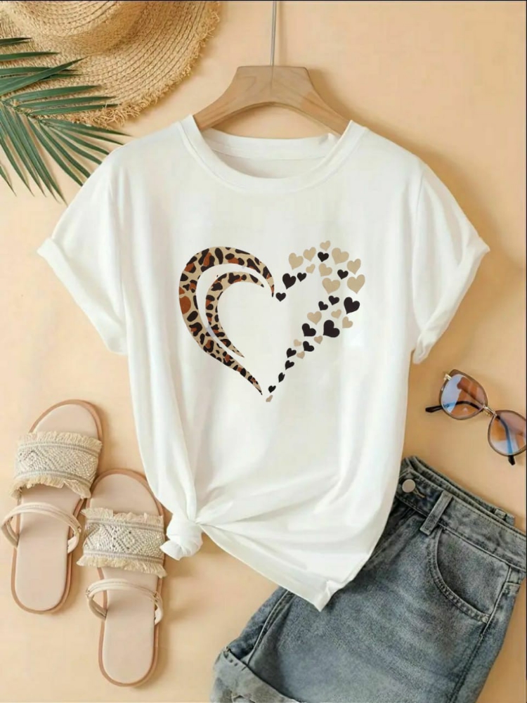Remera Dama Corazón Print - Imagen 2