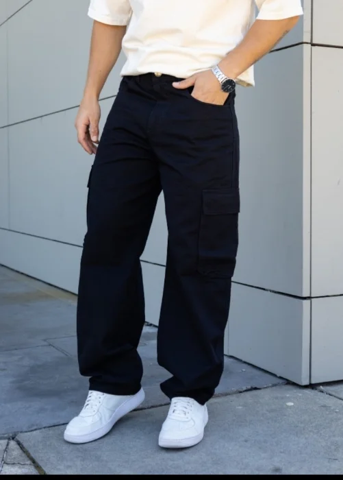 Baggy Cargo Color Negro