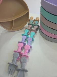 Platito +cubierto Silicona - Miniatura 2