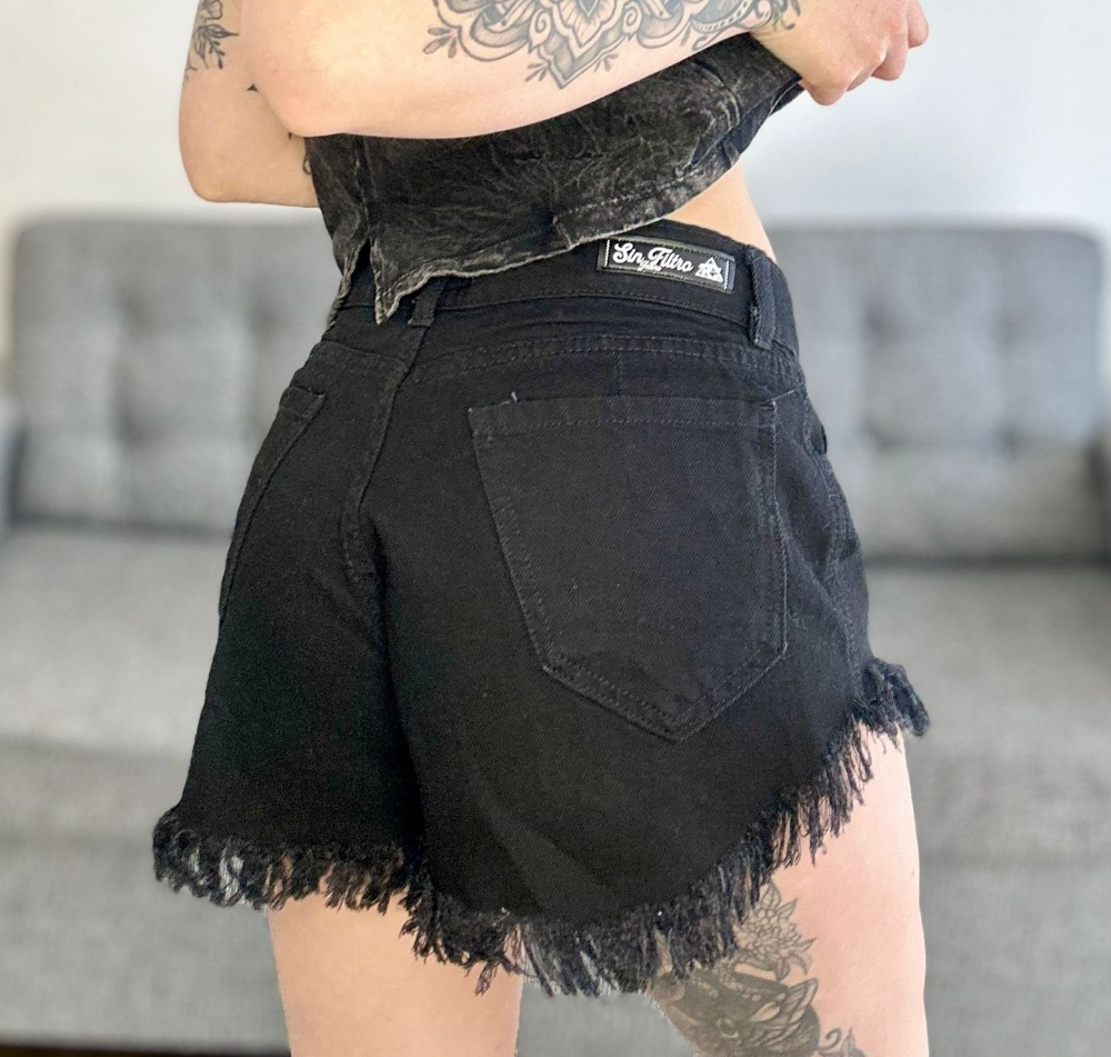 Short  Mom  con  Flecos - Imagen 3