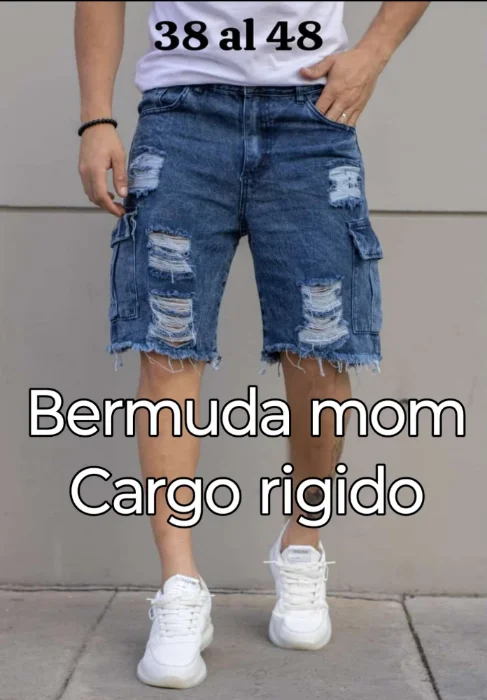 Bermudas Mom Cargo