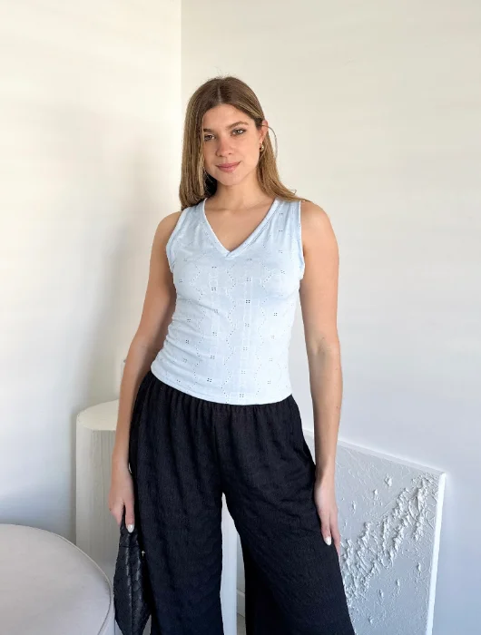 Musculosa Broderie