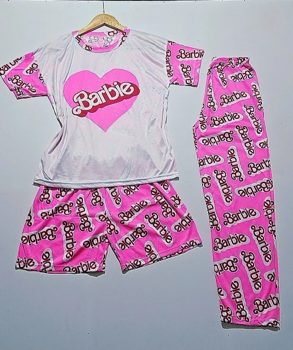 Pijama 3pzas Manga Corta /short /pantalon