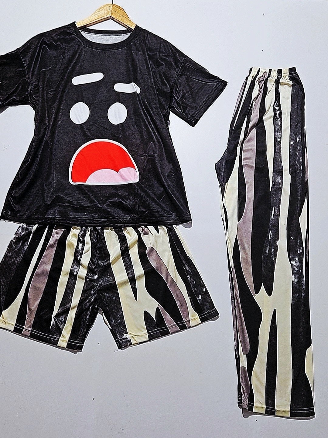 Pijama 3pzas Manga Corta /short /pantalon - Imagen 2