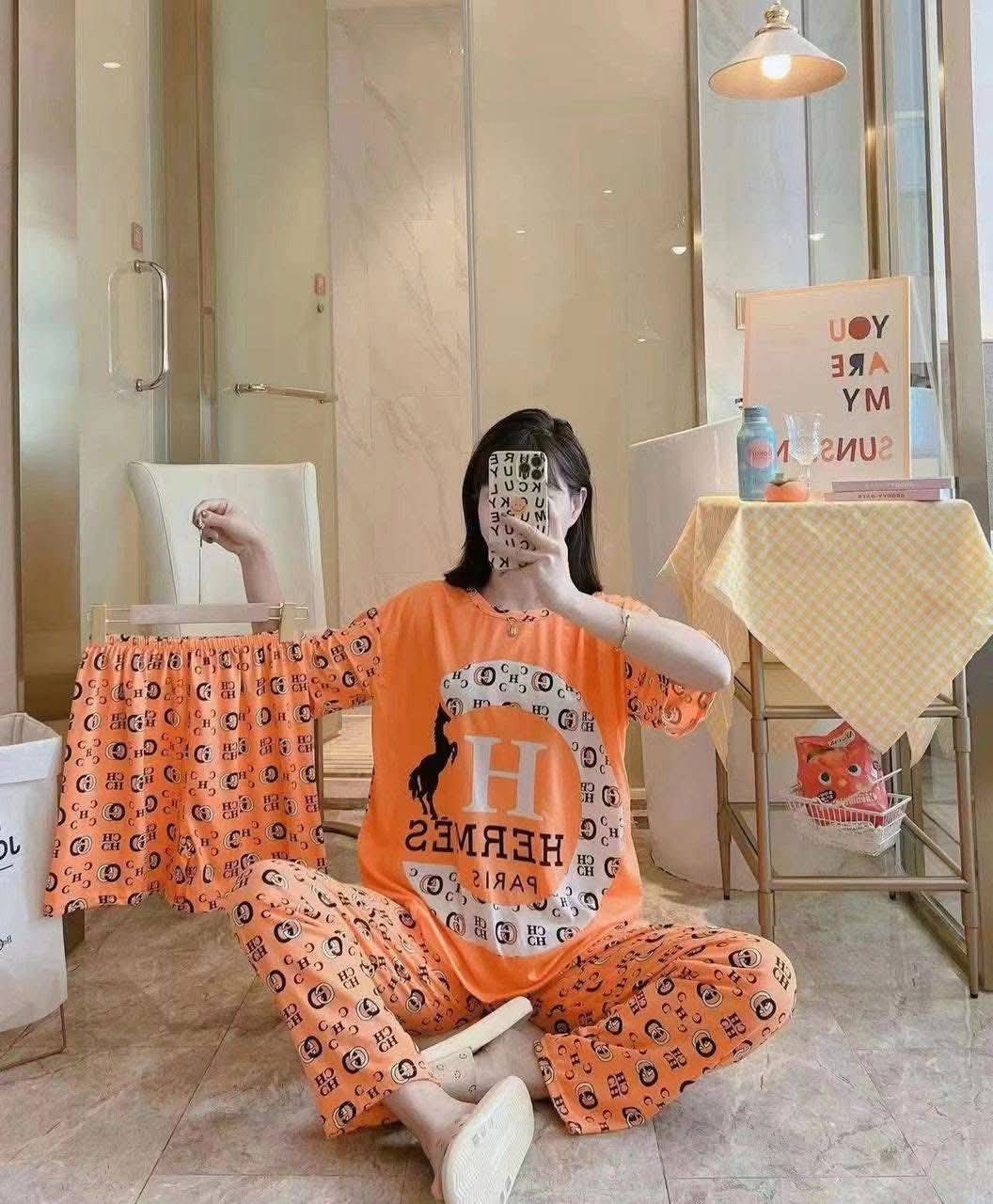 Pijama 3pzas Manga Corta /short /pantalon - Imagen 3