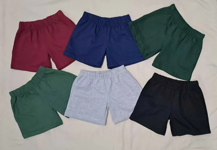Short Colegial Unisex ( Algodón Rústico Peinado)