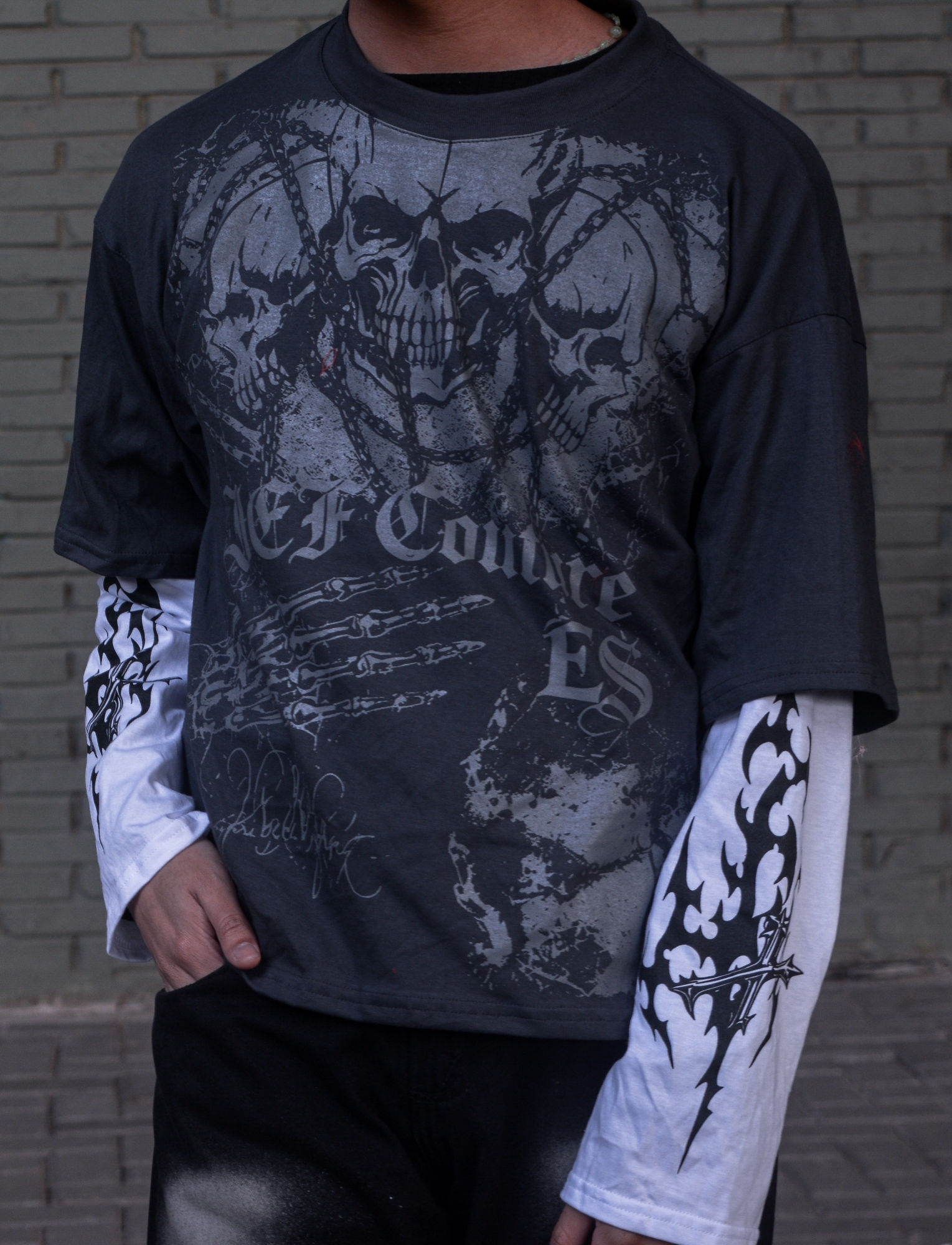Remeras Doble Manga Algodón Peinado - Imagen 2