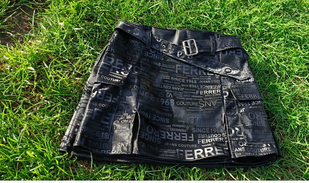 Pollera Cargo Cuerina Estampada - Imagen 4