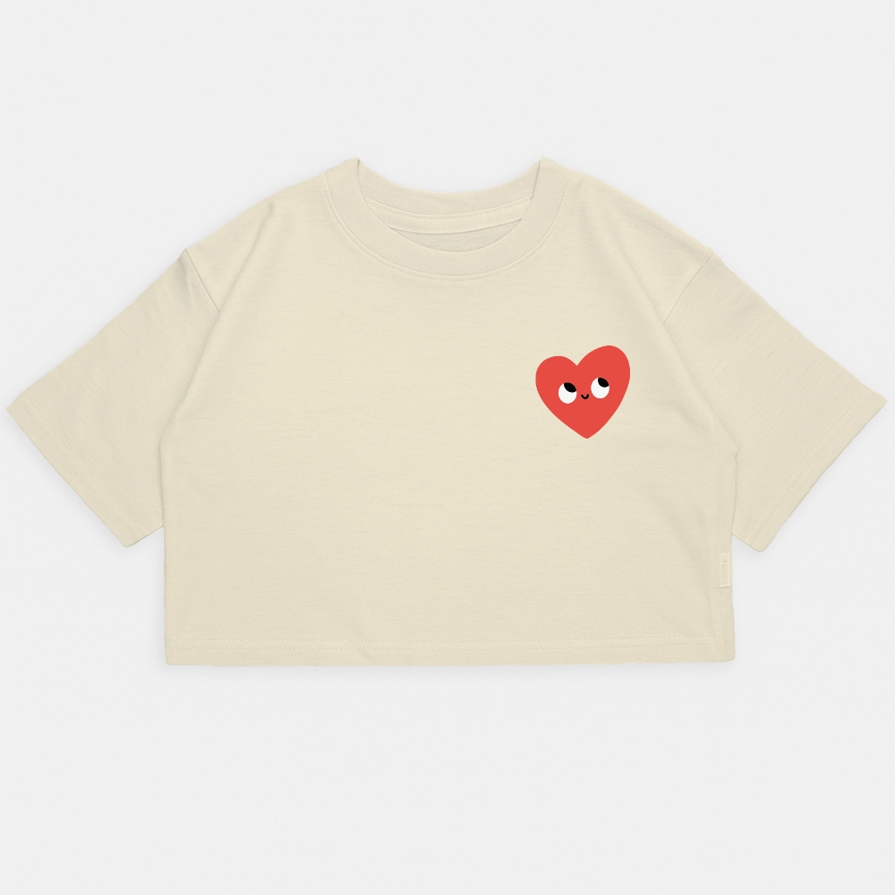 Nena - Crop Kim Oversize Corazon Cara - Imagen 3