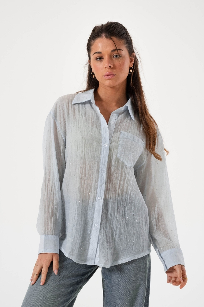 Camisa Importado  Simil Seda Brillo_cancun - Imagen 2