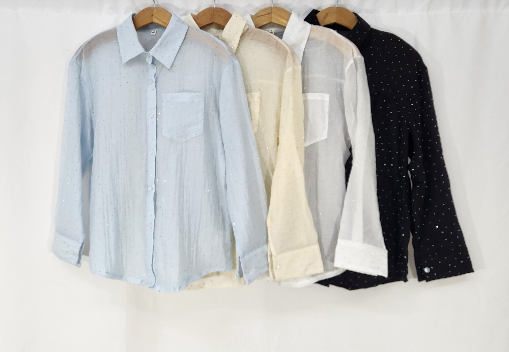 Camisa Importado  Simil Seda Brillo_cancun - Imagen 3