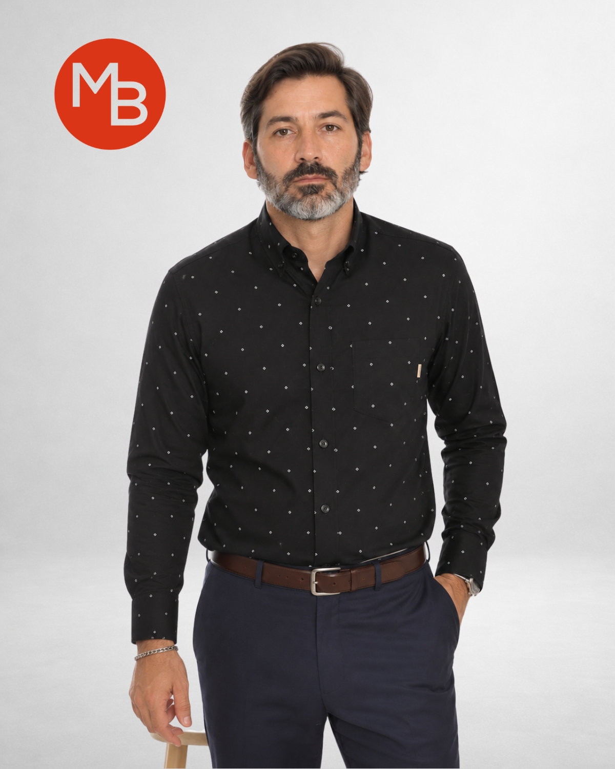 Camisa Clasica a Pintitas - 1.jpg