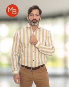 Camisa Entallada Elastizada Raya Ancha - Miniatura 2