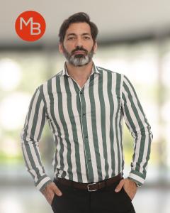 Camisa Entallada Elastizada Raya Ancha - Miniatura 3