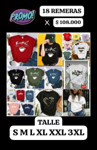 Promo 18 Remeras X $108.000