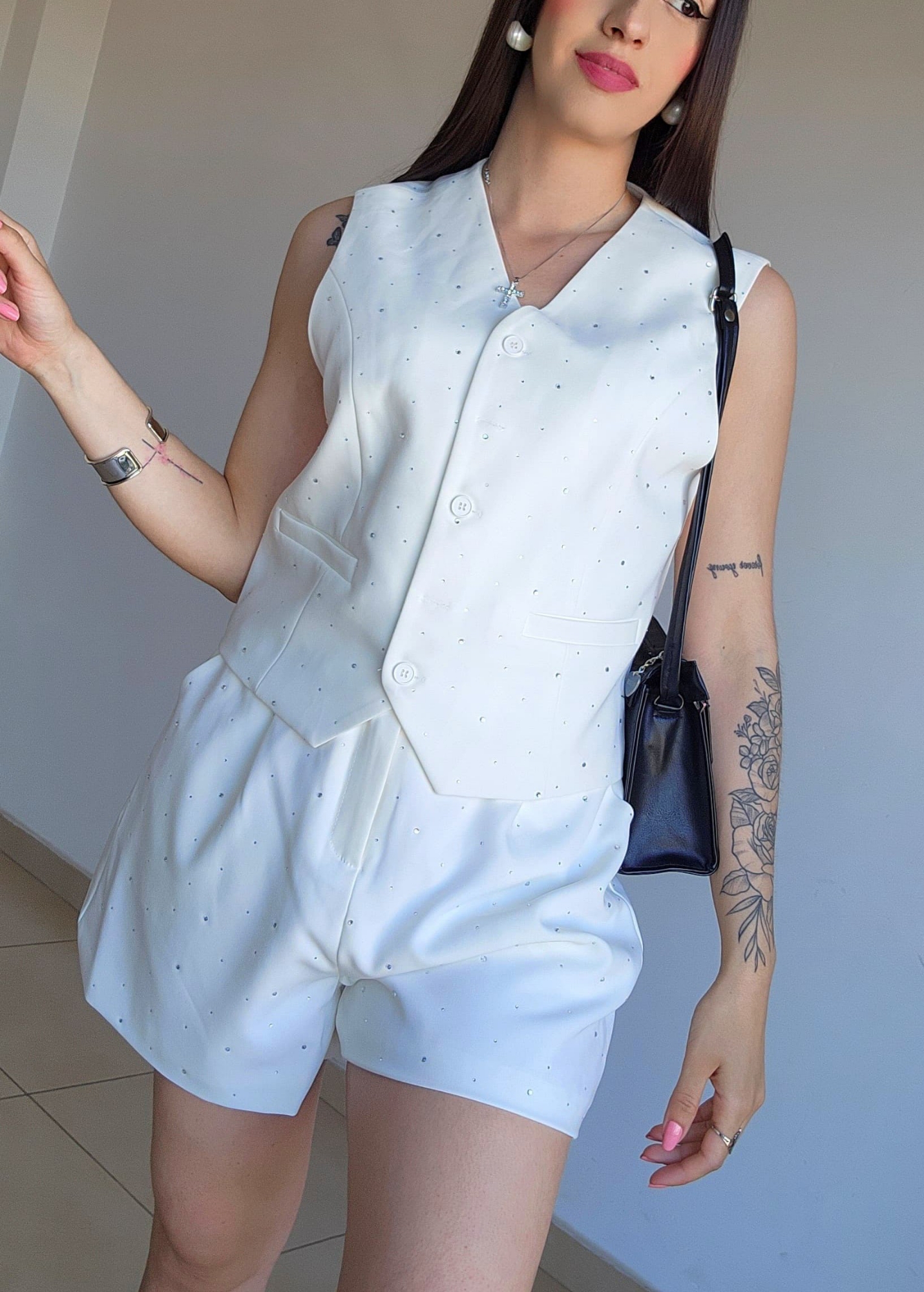 Conjunto Brillo (short y Chaleco) - Imagen 3