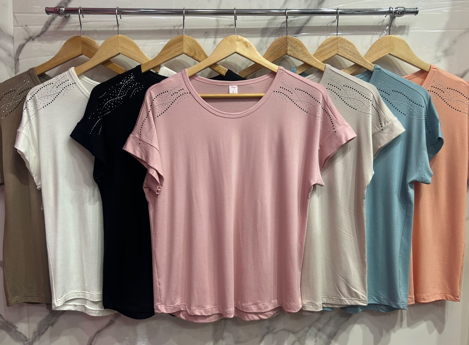 Remera Modal Viscosa ((brillo Combinado)) - Imagen 2