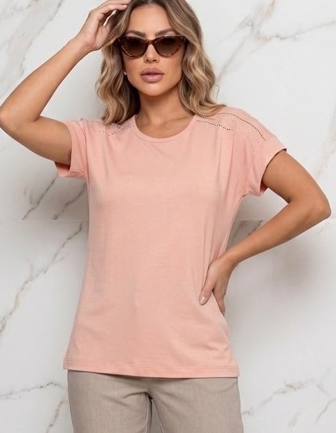 Remera Modal Viscosa ((brillo Combinado)) - Imagen 6