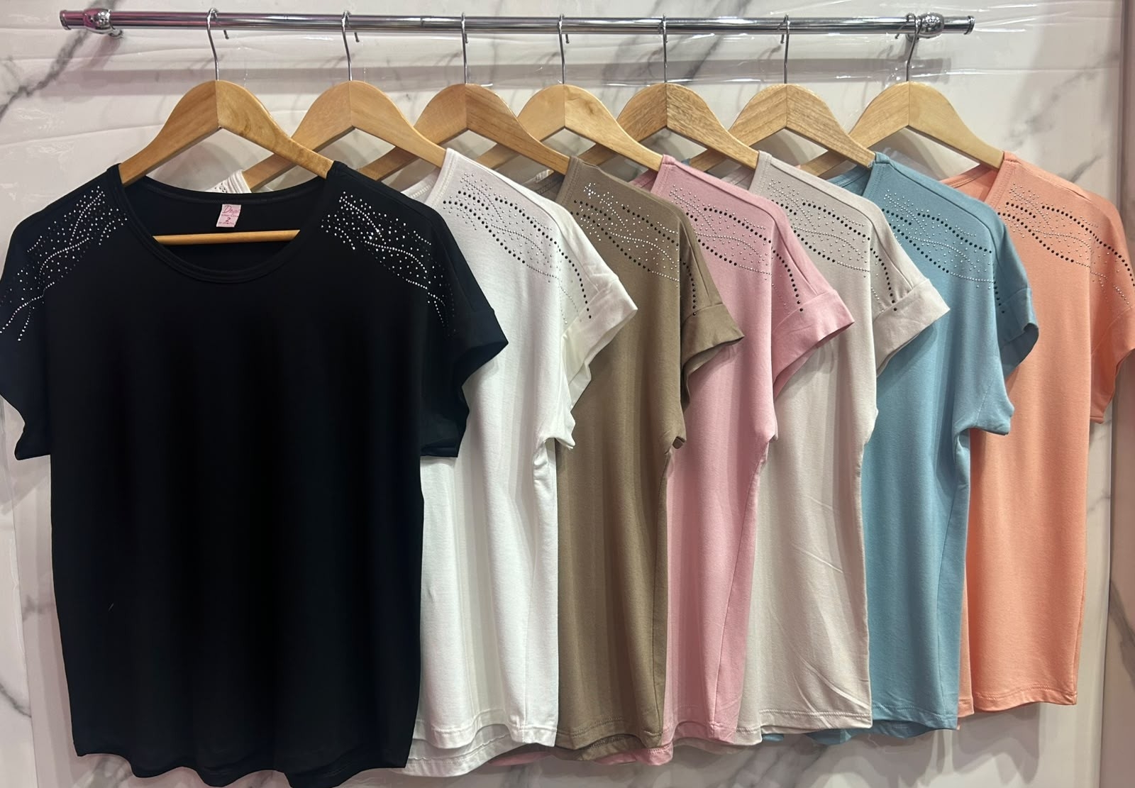 Remera Modal Viscosa ((brillo Combinado)) - Imagen 5