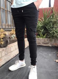 Pantalones Cargo de Gabardina Hombre - Miniatura 4