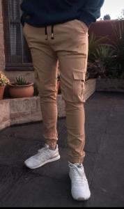 Pantalones Cargo de Gabardina Hombre - Miniatura 5