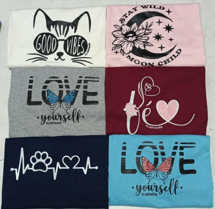 Remeras Dama Mujer Algodón Estampado