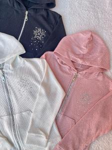 Campera Wafle con Brillo