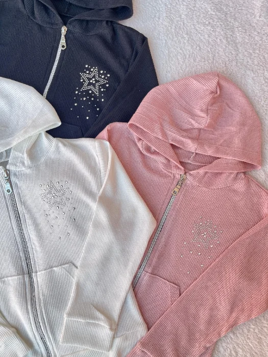 Campera Wafle con Brillo