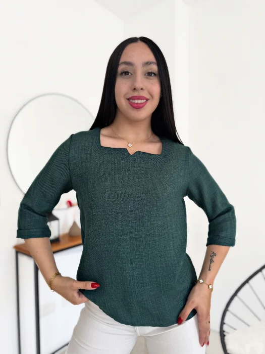 Blusa Escote Princesa