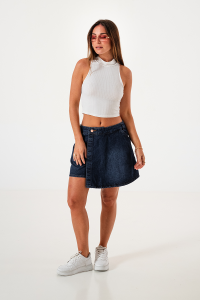 4071 Short Pollera Denim