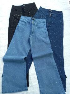 Wide Leg con Strass  Elastizado
