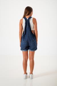 6013 Jardinero Short Dobladillo Denim - Miniatura 5