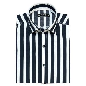 Camisa a Raya Elastizado Slim Fit Manga Larga - Miniatura 4