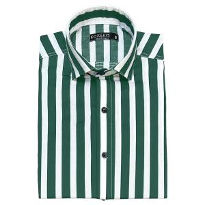 Camisa a Raya Elastizado Slim Fit Manga Larga - Miniatura 6