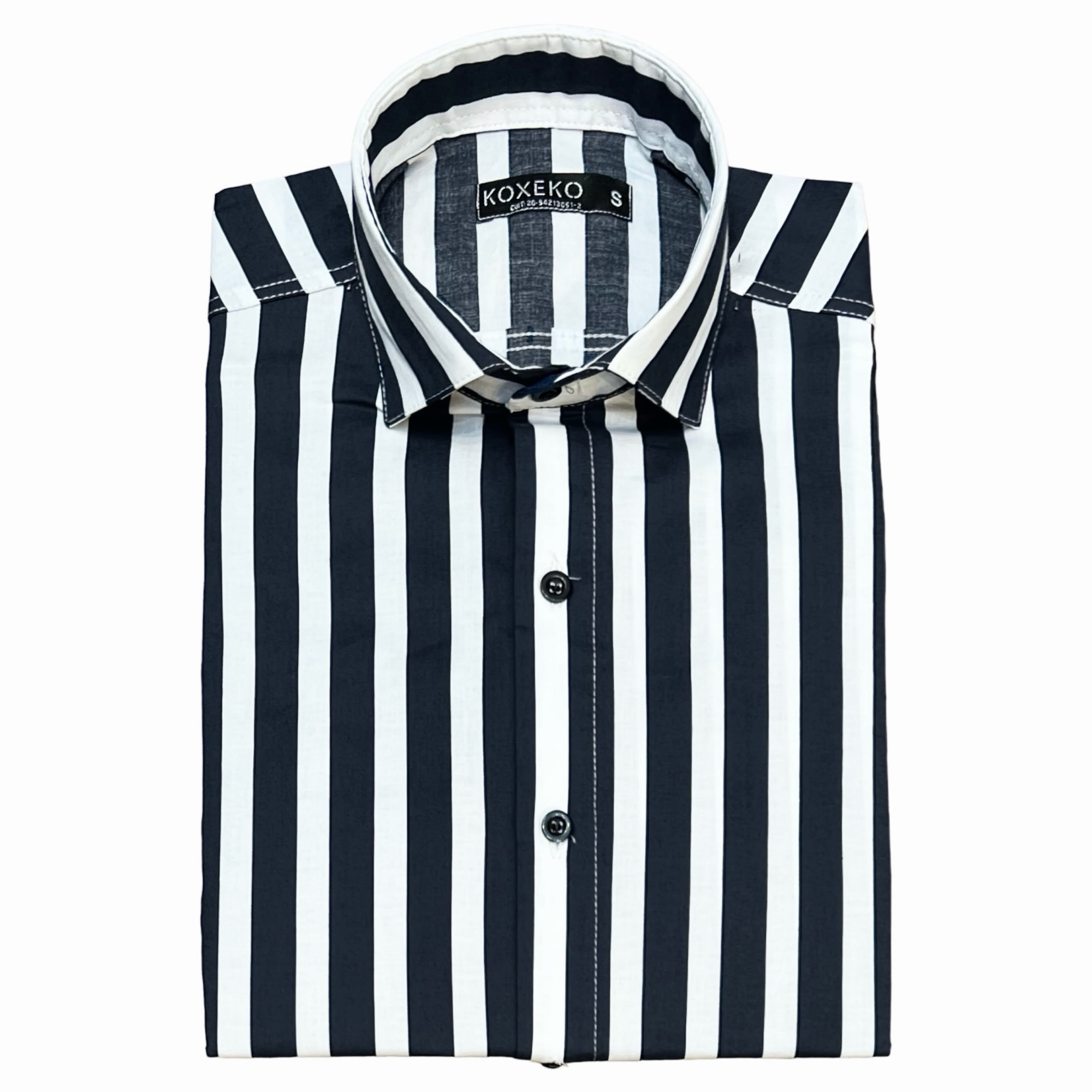 Camisa a Raya Elastizado Slim Fit Manga Larga - Imagen 3