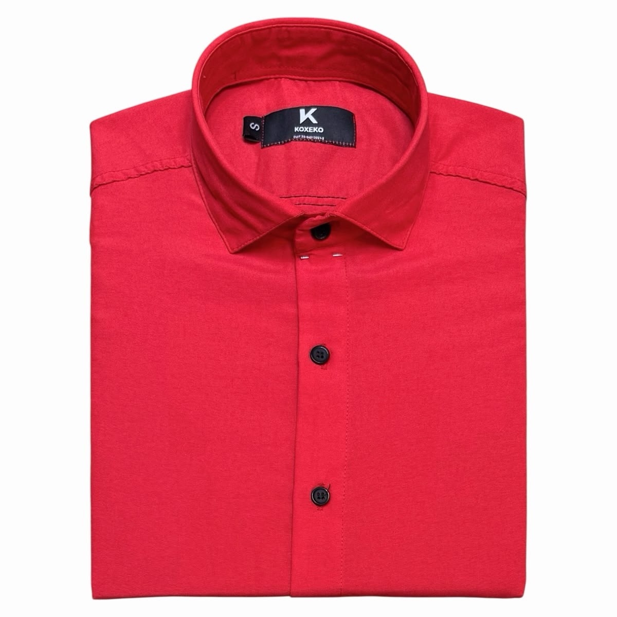 Camisa Liso Rigido Semi Entallada Manga Larga - Imagen 8