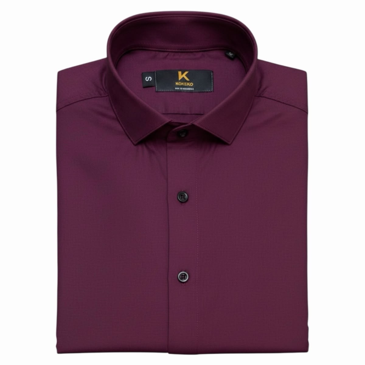 Camisa Liso Rigido Semi Entallada Manga Larga - Imagen 9