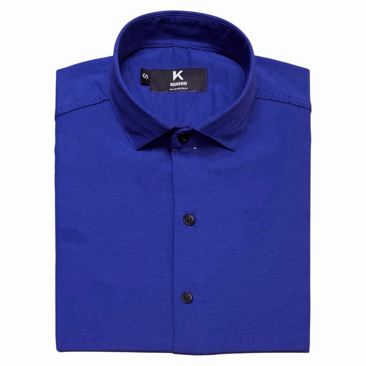 Camisa Liso Rigido Semi Entallada Manga Larga - Imagen 9