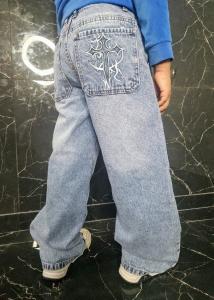 Jeans Bagi Balloon Fit de Niño Art Air Cross - Miniatura 4