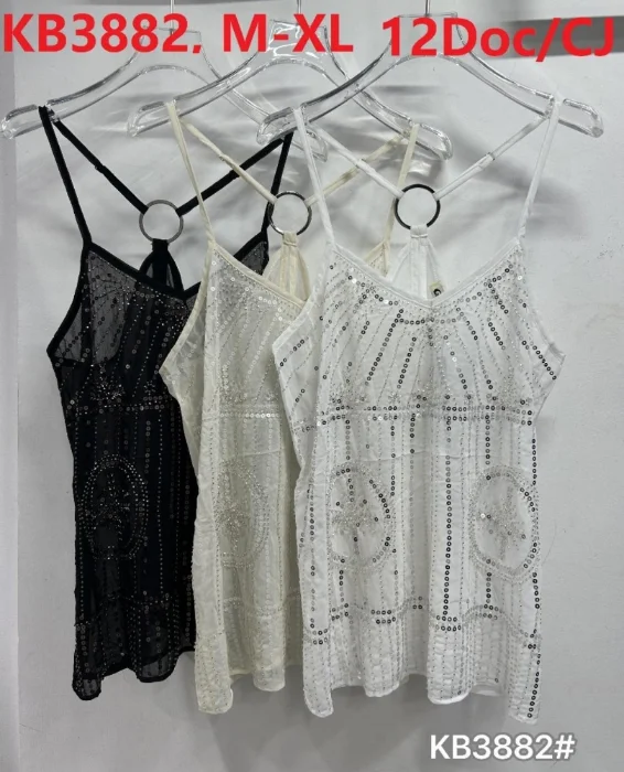 Musculosas Tull Brillo