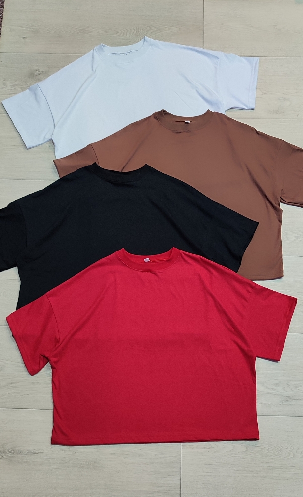Boxy Fit Algodón Jersey Liso - Imagen 3