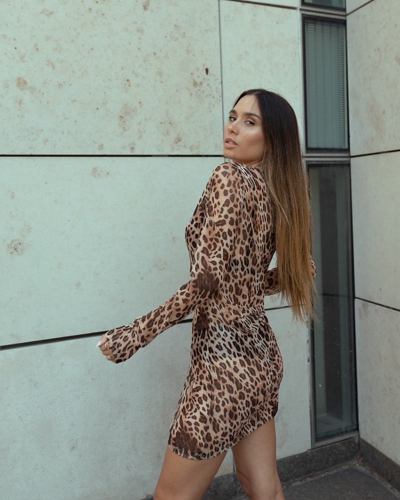 Vestido de Tul Animal Print - Imagen 3