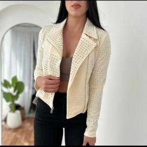 Campera Chaqueta Brillos Mujer Noche Tendencia - Miniatura 3