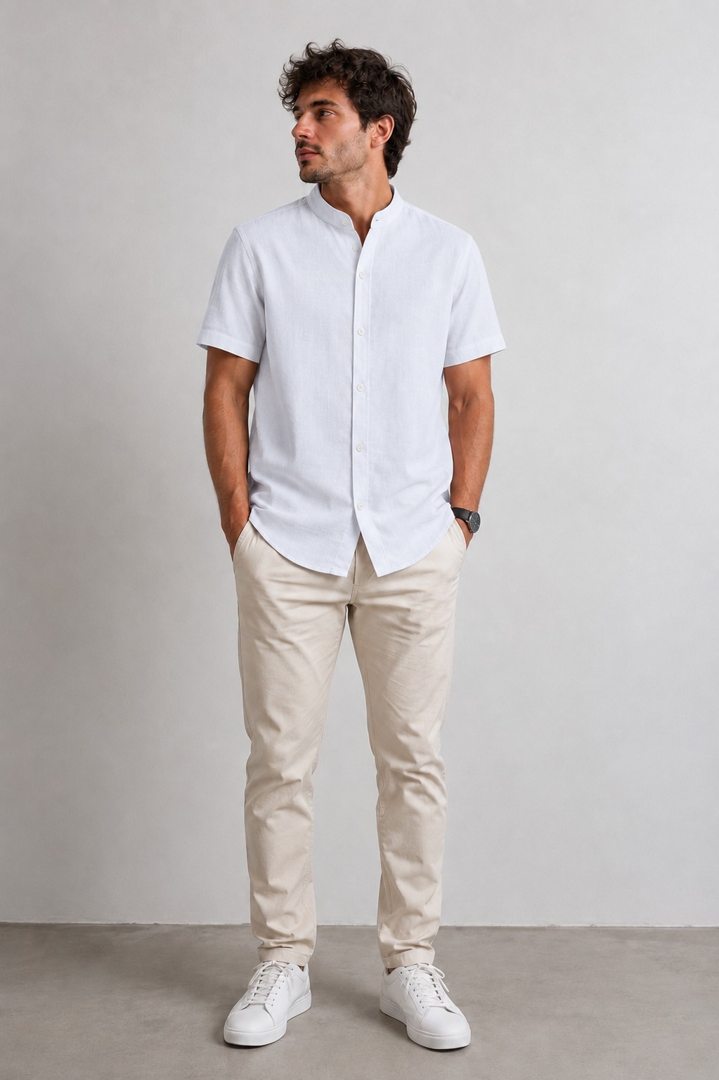 Camisa Lino Mao - Imagen 3
