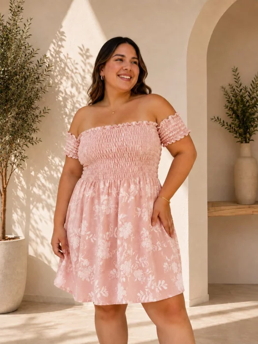 Vestido Adhara Bordado Corto